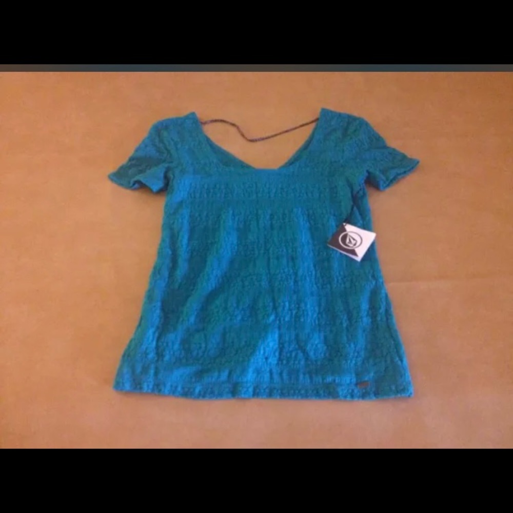 Volcom Green/Teal Top